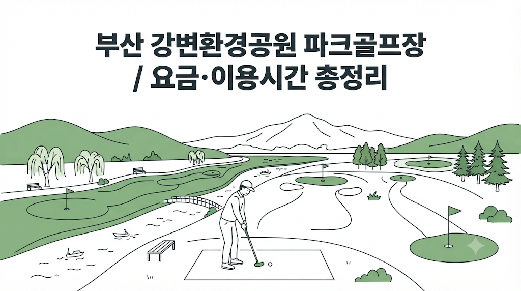 부산 강변환경공원 파크골프장 요금·이용시간 총정리