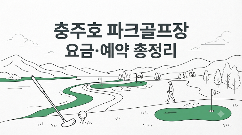 충주호 파크골프장 요금·예약 총정리