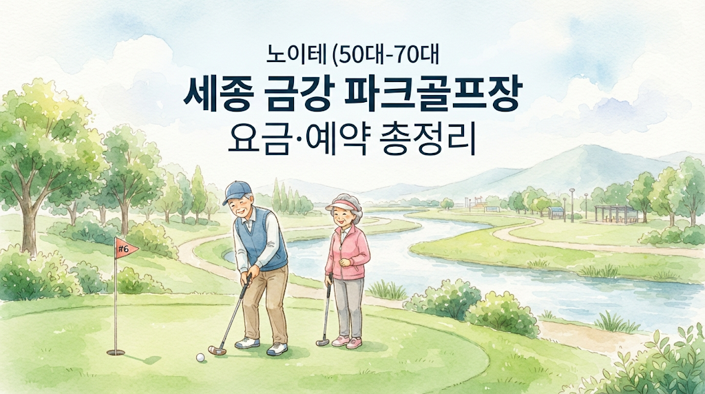 세종 금강 파크골프장 요금·예약 총정리