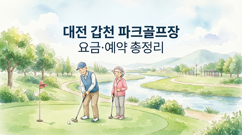 대전 갑천 파크골프장 요금·예약 총정리