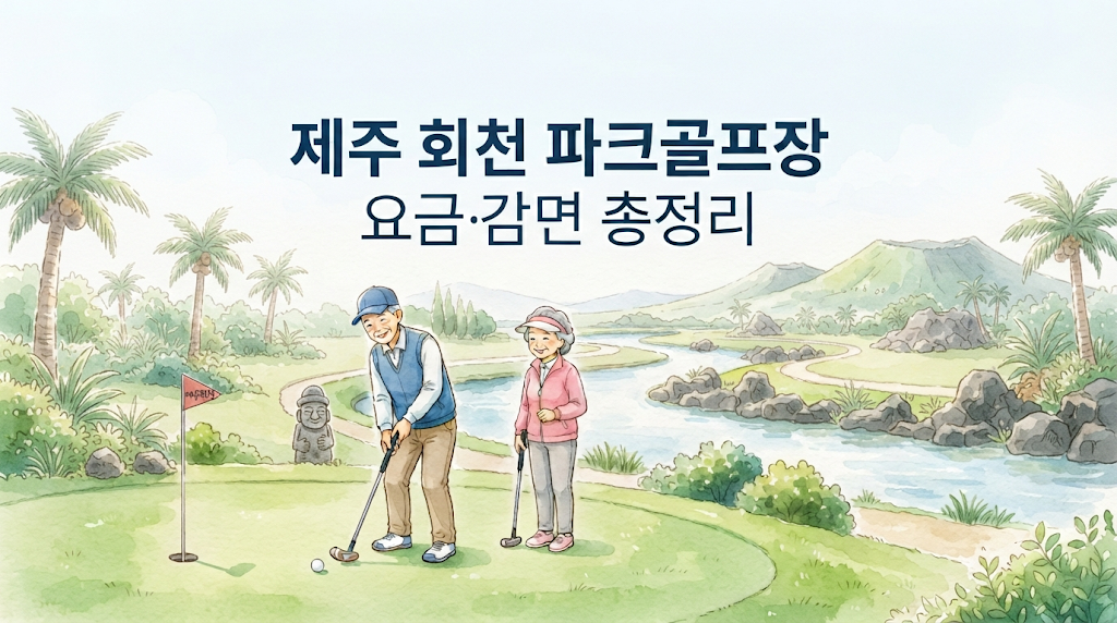 제주 회천 파크골프장 요금·감면 총정리