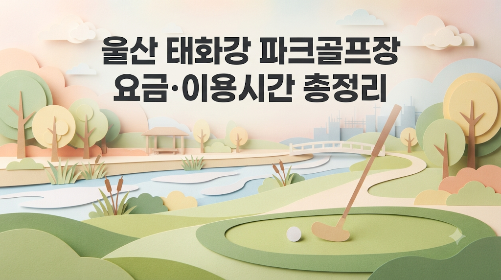 울산 태화강 파크골프장 요금·이용시간 총정리