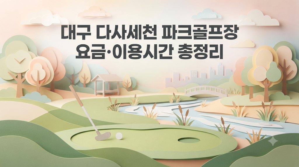 대구 다사세천 파크골프장 요금·이용시간 총정리
