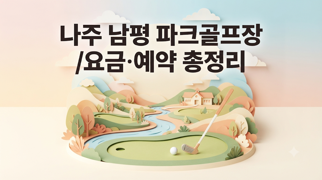 나주 남평 파크골프장 요금·예약 총정리