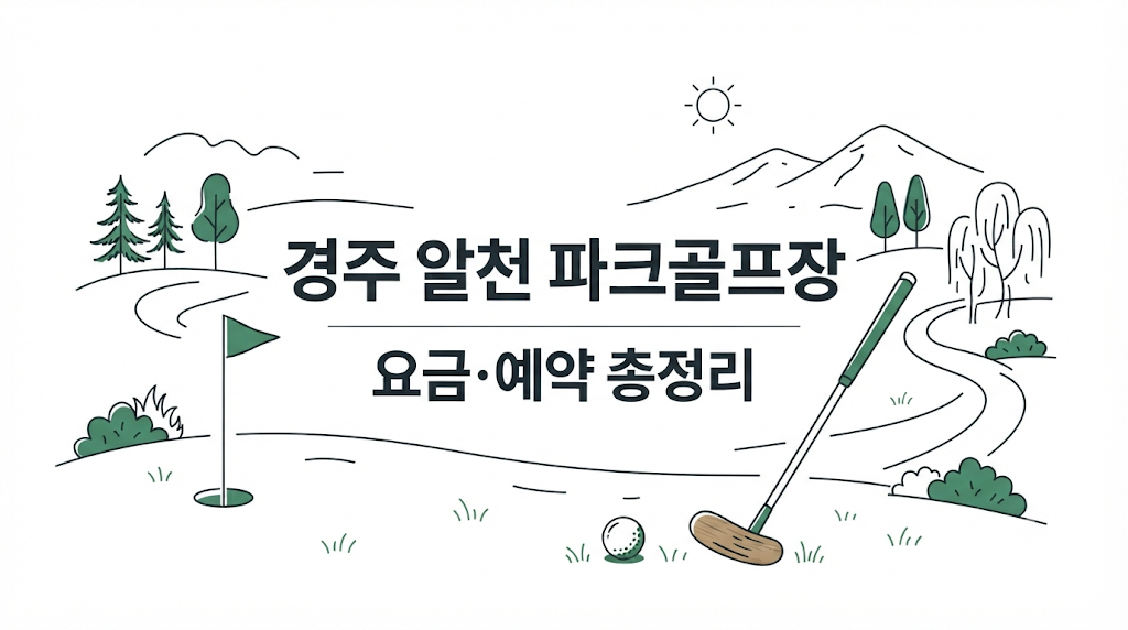 경주 알천 파크골프장 요금·예약 총정리