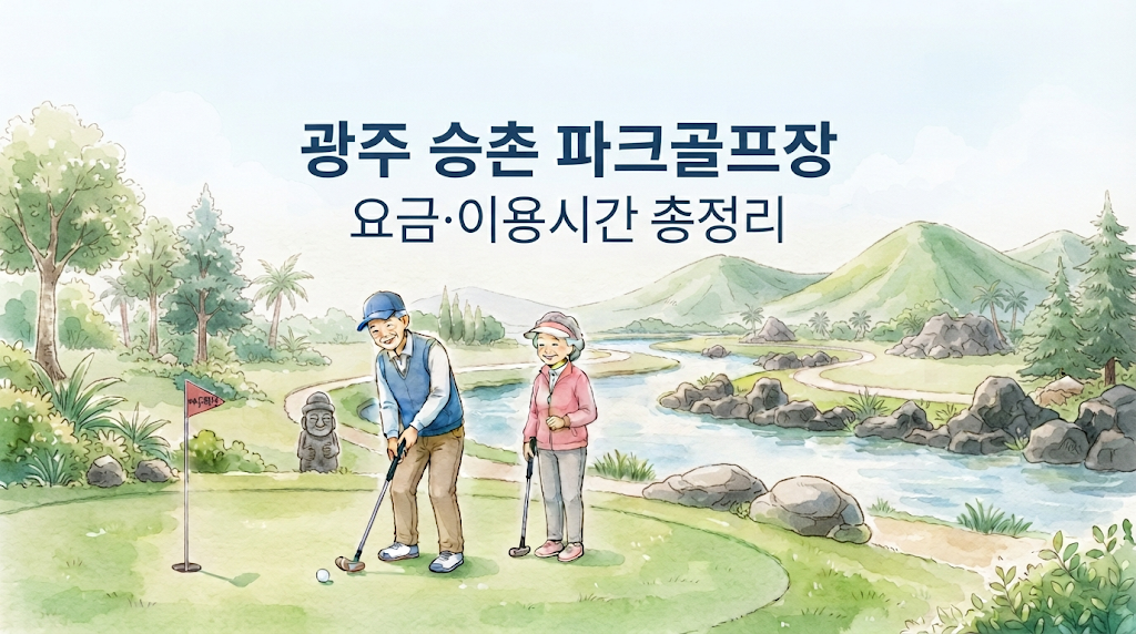 광주 승촌 파크골프장 요금·이용시간 총정리