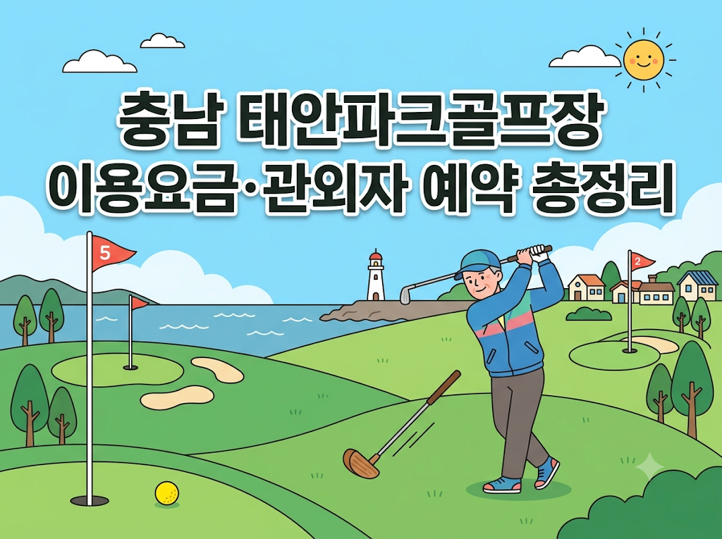 충남 태안파크골프장 이용요금·관외자 예약 안내 썸네일