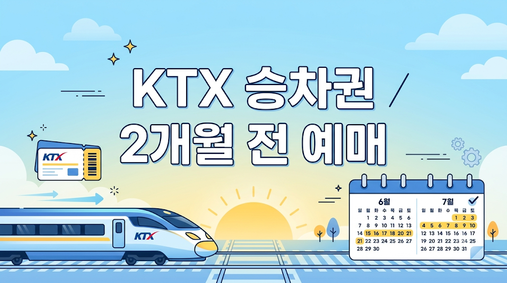 KTX 승차권 2개월 전 예매 안내 썸네일