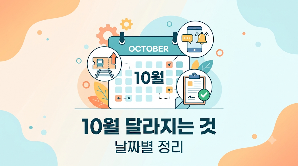 10월 달라지는 것 날짜별 정리 안내 썸네일