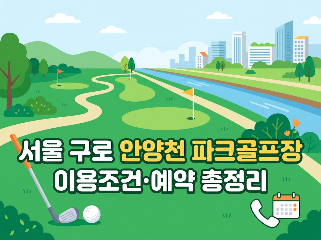 서울 구로 안양천 파크골프장 이용조건·예약 안내 썸네일