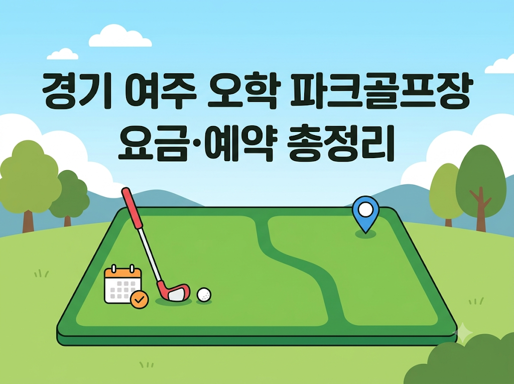 경기 여주 오학 파크골프장 요금·예약 안내 썸네일