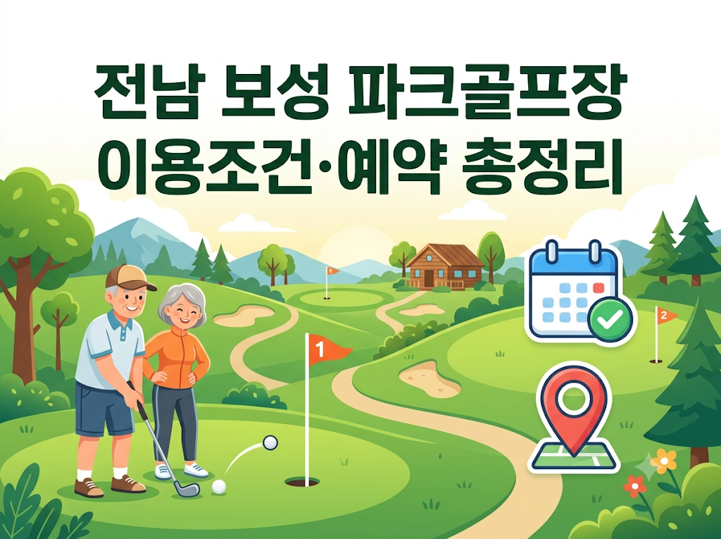 전남 보성 파크골프장 이용조건·예약 안내 썸네일